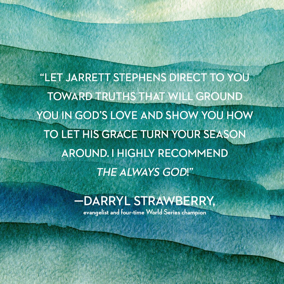 See what Darryl Strawberry <a href="/StrawMinistries/">Darryl & Tracy Straw</a> says about THE ALWAYS GOD by <a href="/jarrettstephens/">Jarrett Stephens</a>. Available now! Get your copy today at buff.ly/3v3oICC <a href="/championforest/">Champion Forest</a> #TheAlwaysGodBook #faith #church #read #Christian #books #bookstoread #personalgrowth