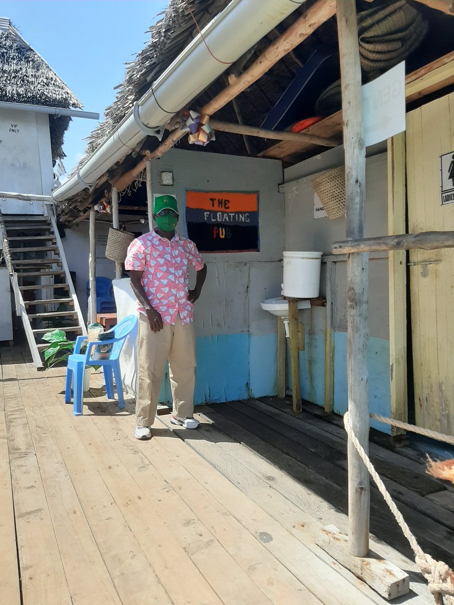 ChairmanTole's tweet photo. A trip to #Lamu is not complete without a cold one at #FloatingPub. Goodbye for now. Parting is such sweet sorrow. Will be back soon. Thanks to @CaptainOmar. https://t.co/Nurx9DUhNS