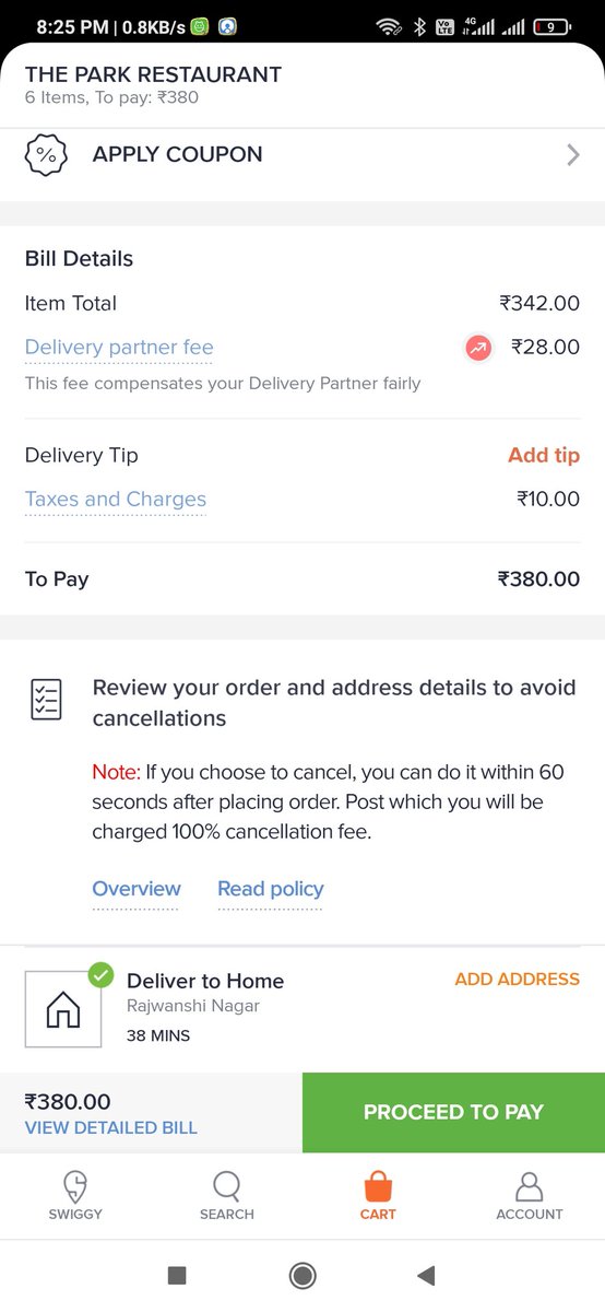 sunil9553's tweet photo. @SwiggyCares https://t.co/dAl1ssATXG