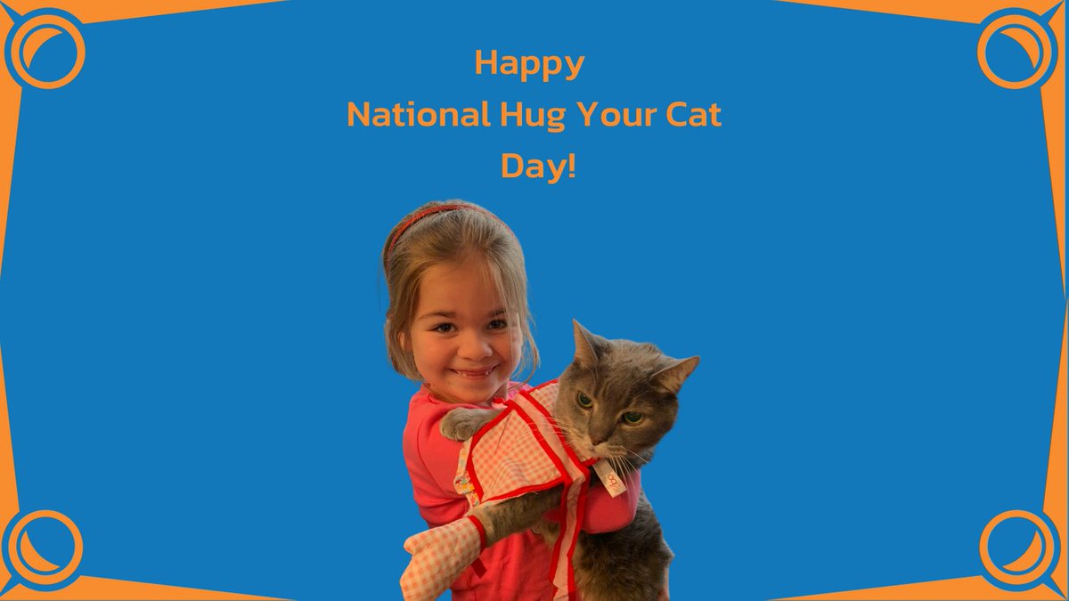 Be sure to hug your cat today! 

#petvetnow 
#veterinarytelemedicine 
#specialistnow 
#vetnowconnectedcare 
#nationalhugyourcatday