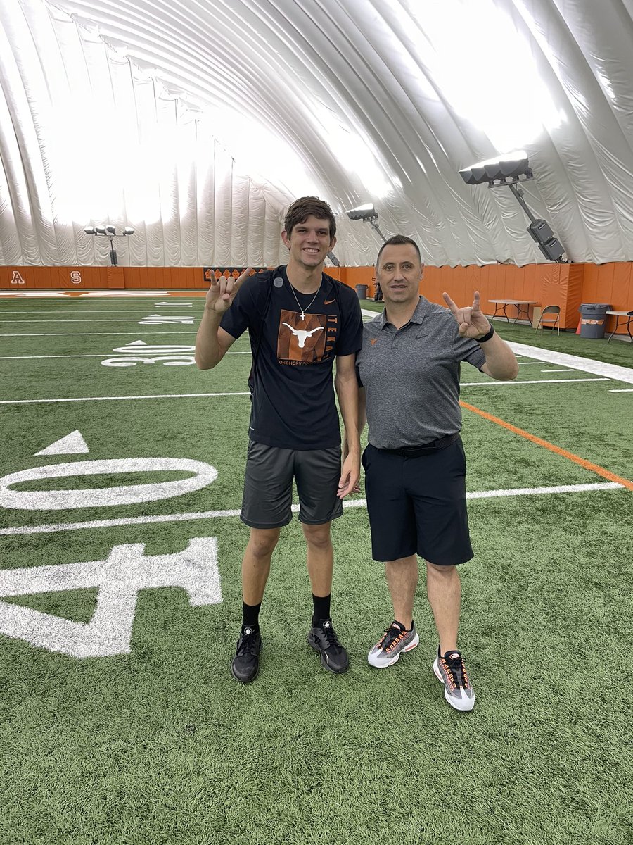 Had a great time at the <a href="/TexasFootball/">Texas Football</a>  camp getting show off what I can do. I also had the opportunity to learn from one of the best <a href="/CoachJeffBanks/">Jeff Banks</a>. <a href="/HHSstrength/">Hitchcock Strength</a> <a href="/CoachSark/">Steve Sarkisian</a>
