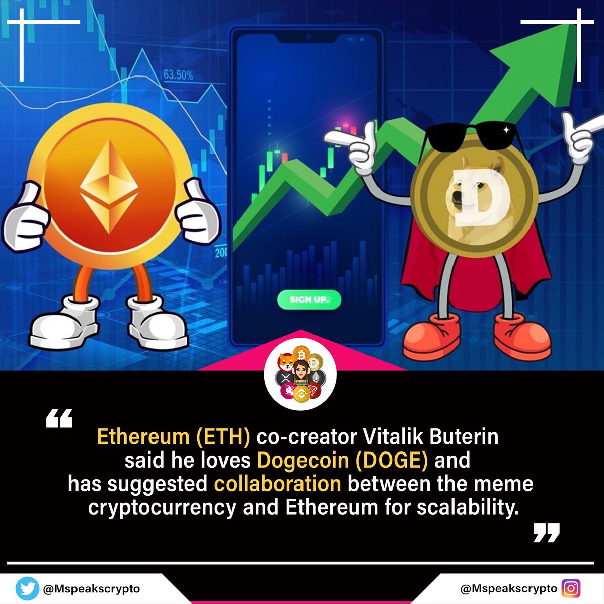 mspeakscrypto's tweet photo. Some good news for Doge HODLERS and those who believe in the power of the coin doge.
@VitalikButerin @elonmusk 
Follow @mspeakscrypto for more update about the world of cryptos.

𝙋𝙡𝙚𝙖𝙨𝙚 𝙣𝙤𝙩𝙚 𝙩𝙝𝙞𝙨 𝙞𝙨 𝙣𝙤 𝙛𝙞𝙣𝙖𝙣𝙘𝙞𝙖𝙡 𝙖𝙙𝙫𝙞𝙘𝙚. https://t.co/K6EnQMWUdn