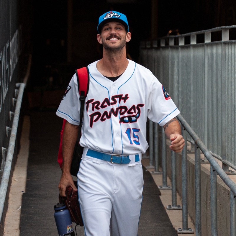trashpandas's tweet photo. "If I can smile every time I'm on the mound, that’s a victory for me."

@Lovegrove19 earned the first #TrashPandas win and throws 95. But there's much more to the 26-year-old from South Africa.

On pitching with joy, the importance of mental health, and the search for everything: