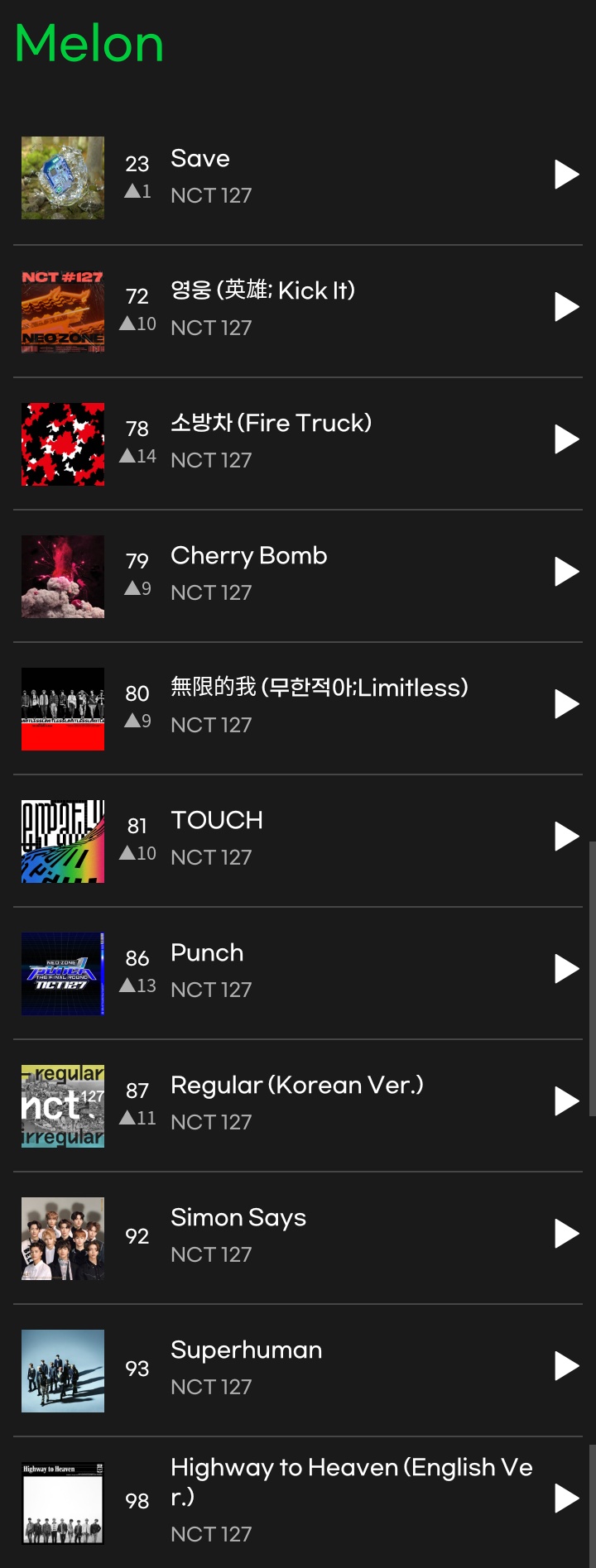 Stream NCT 127- Simon Says/Kick It/Cherry Bomb/Limitless (MASHUP). by  Zichromi ko