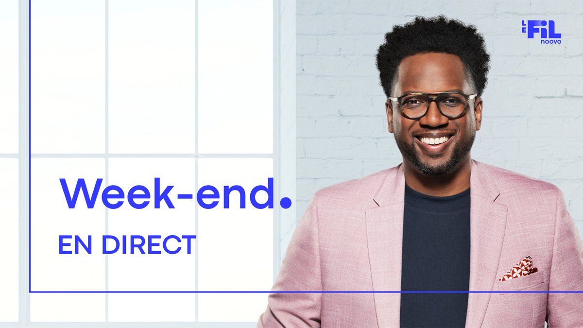 NoovoInfo's tweet photo. [EN DIRECT] Le Fil Week-End avec @MeekerGuerrier, c'est maintenant : https://t.co/sdGApboFaW #LeFilWE #NoovoLeFil https://t.co/dHElJ5qlbA