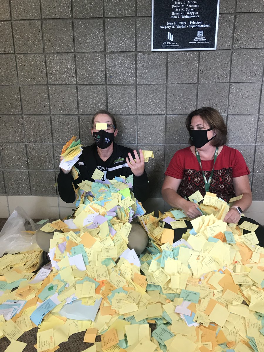Principal Peterson and Assistant Principal Foley are extremely proud and overwhelmed by the abundance tickets given to students for showing positive behavior this year! These students are on the right P.A.T.H. (Learn more about this here: mhes.isd47.org/office)
#MHESMagic