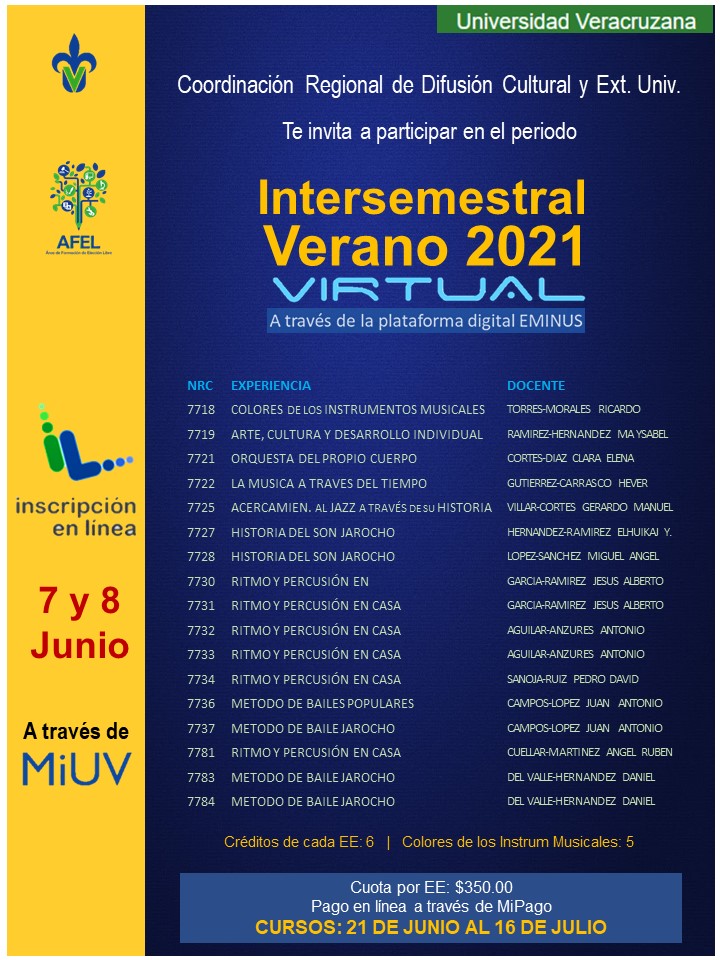 difusionculver's tweet photo. Aprende y disfruta de las Artes Escénicas este verano y cubre tus créditos del AFEL sin salir de casa.
#uvregiónveracruz #DifusiónCultural #SomosUV #QuedateEnTuCasa #orquestamoscovita #nematatlin #balletfolkloricodelpuerto https://t.co/dV2sxNZfMH