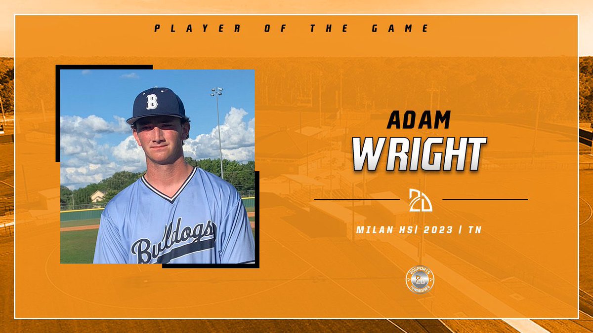 2D Sports Tennessee (@2dsportstn) on Twitter photo ⭐️ #TopPerformer ⭐️
Adam Wright (<a href="/wright_adam70/">Adam Wright</a>):
7IP, 2 hits, 1 run, 0 ER, 11K
Summer Team: West TN Bulldogs ⭐️ #TopPerformer ⭐️
Adam Wright (<a href="/wright_adam70/">Adam Wright</a>):
7IP, 2 hits, 1 run, 0 ER, 11K
Summer Team: West TN Bulldogs