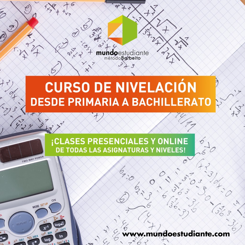 🌞 🌞 Empezamos los cursos de nivelación para los alumnos que el año que viene empiezan ESO y Bachillerato. MUY IMPORTANTE aprovechar los meses de verano y empezar con buen pie en septiembre. ¡Infórmate! ---> mundoestudiante.com
#verano #cursodeverano #verano2021