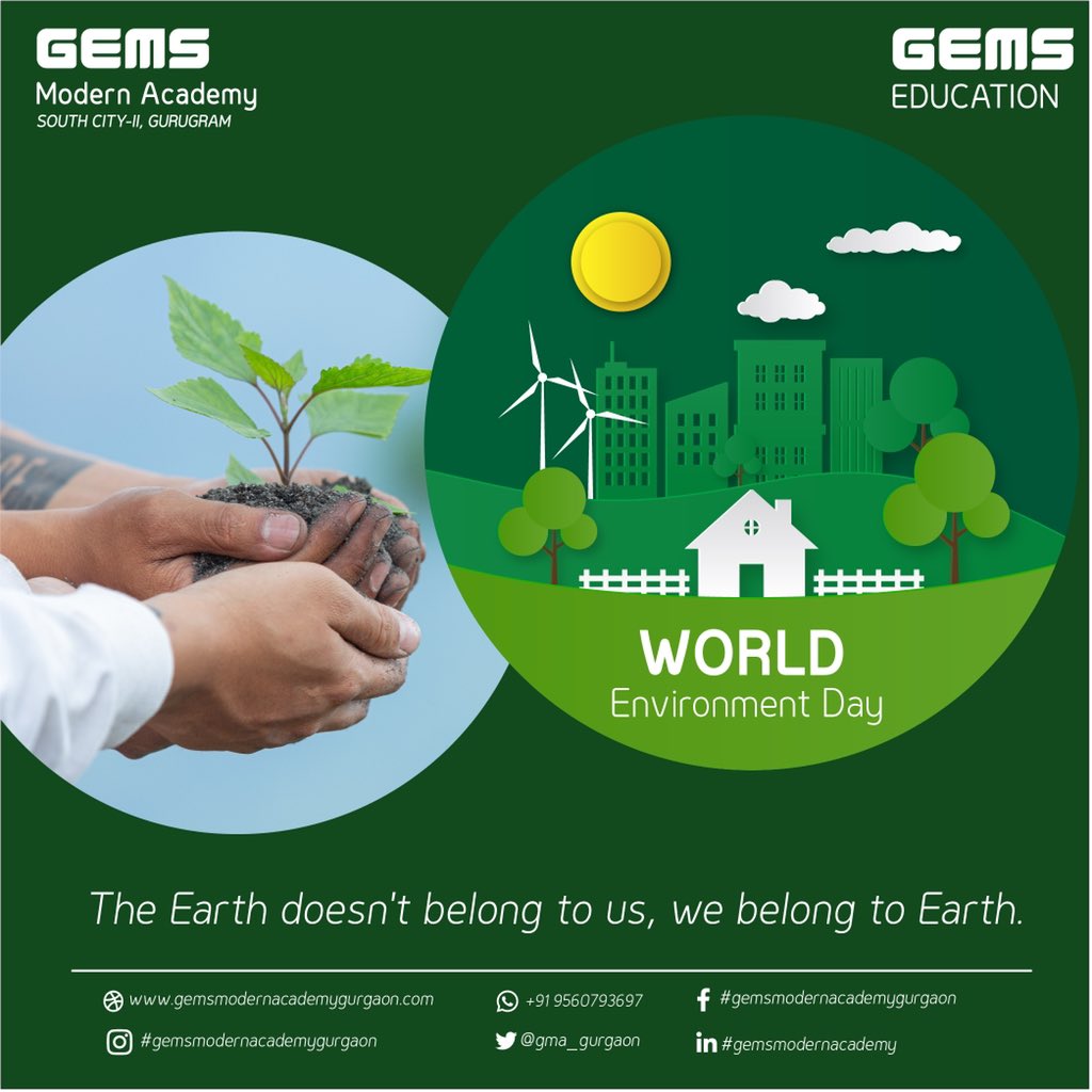 satyaschoolggn's tweet photo. The Earth doesn’t belong to us, we belong to Earth! 

Happy World Environment Day! 

Call: 9560793697 / 8376030644
Visit: https://t.co/htnZalmE7P

#gemsmodernacademygurgaon #gemseducation #WorldEnvironmentDay #earth #WorldEnvironmentDay2021 #bestschoolingurgaon #TopCBSESchool https://t.co/PN9ZK9NbK2