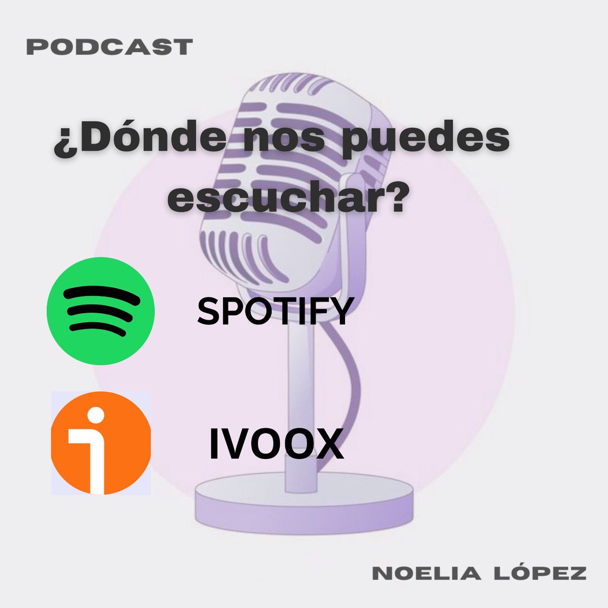 noelialppodcast's tweet photo. ¡Ahora sí que sí! 🎙✨ https://t.co/uFx7XVPLRI