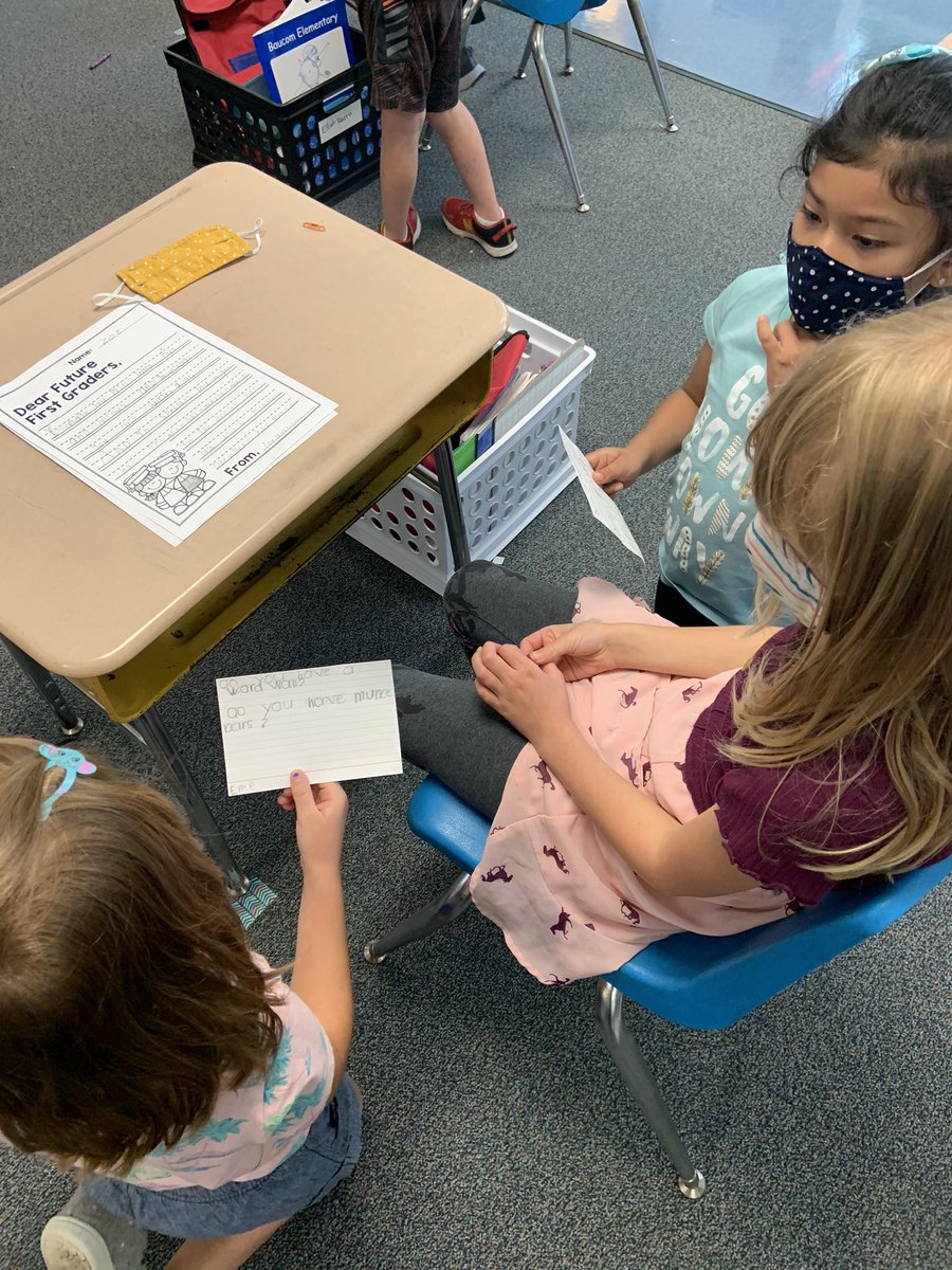 MsRushin's tweet photo. Thank you @MrsGroseclose for letting us visit your 1st grade class today! We learned so much and can’t wait to be first graders soon! ❤️🤩👨🏾‍🎓👩🏼‍🎓 @baucomes https://t.co/KiNS3H9Sv1