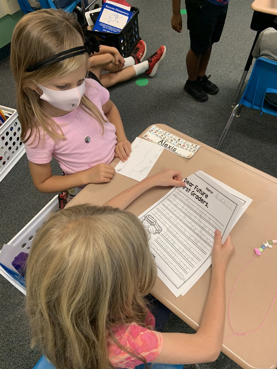 Thank you <a href="/MrsGroseclose/">Emily Groseclose</a> for letting us visit your 1st grade class today! We learned so much and can’t wait to be first graders soon! ❤️🤩👨🏾‍🎓👩🏼‍🎓 <a href="/baucomes/">Baucom Elementary School</a>