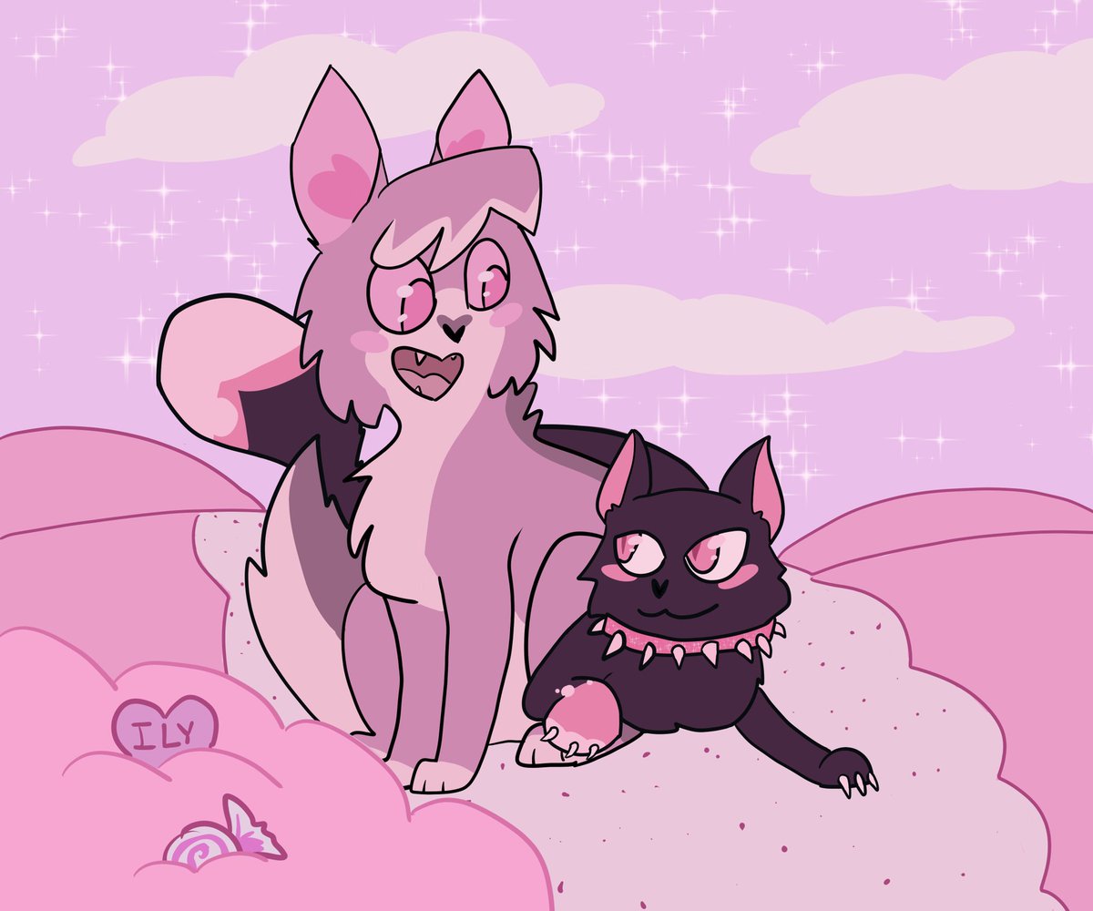 toonylynx's tweet image. in honor of a map i am in coming out this month, here is a fun lil celebration fanart 
#scourgexashfur #warriorcats #multianimatorproject