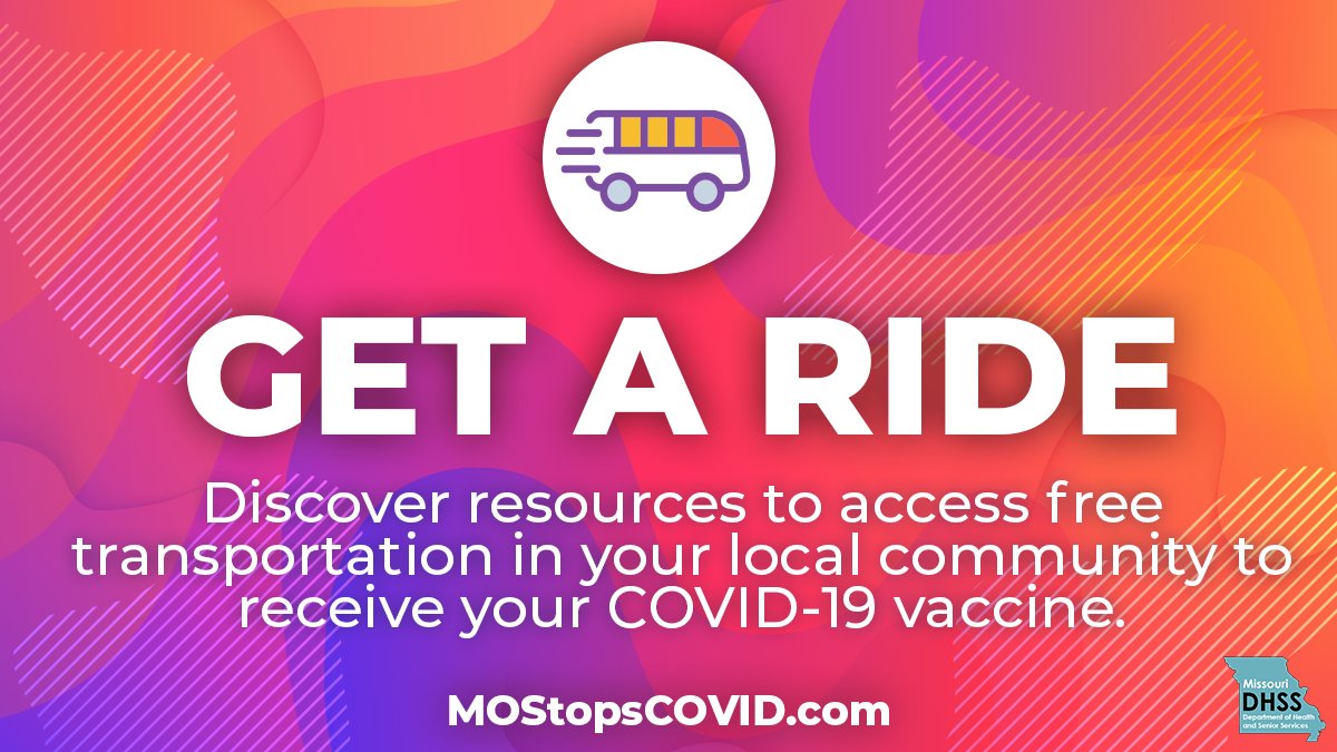 Get a ride.
Discover resources to access free transportation in your local community to receive your COVID-19 vaccine.
mostopscovid.com