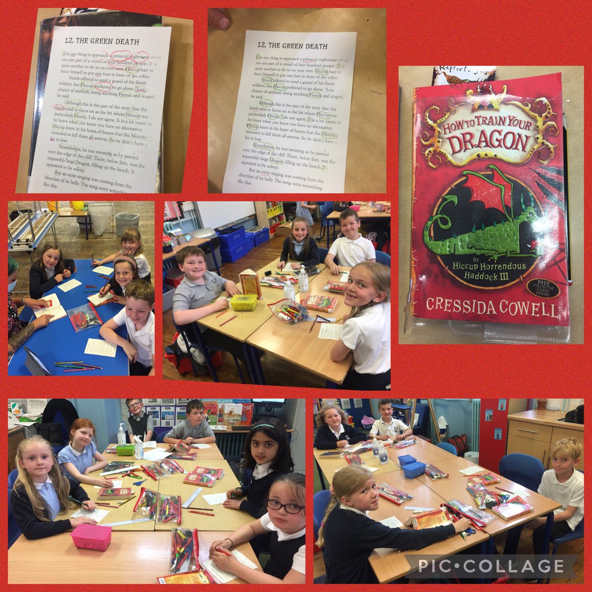 MrsMorrisonLVPS's tweet photo. With a metalinguistics focus this morning we investigated the beginning of Chapter 12 of How To Train Your Dragon. We were looking for words within the text that related to numbers, that had capital letters and words that we found interesting. #lvpsliteracy #thinkingreader https://t.co/CKaO8YmNZC