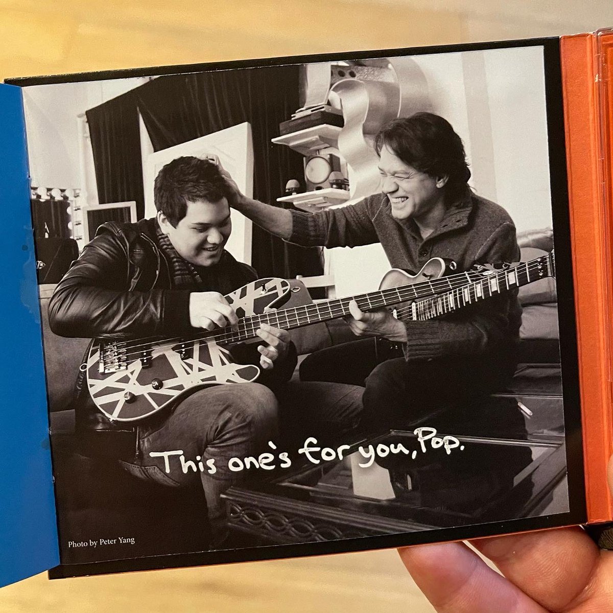 WolfVanHalen's tweet photo. It’s surreal holding the finished product in my hand. Been a long time coming. 1 week to go before the full release.

Wish I could’ve handed you this copy myself, Pop. I know you’d be proud. https://t.co/kdITdMuMSY