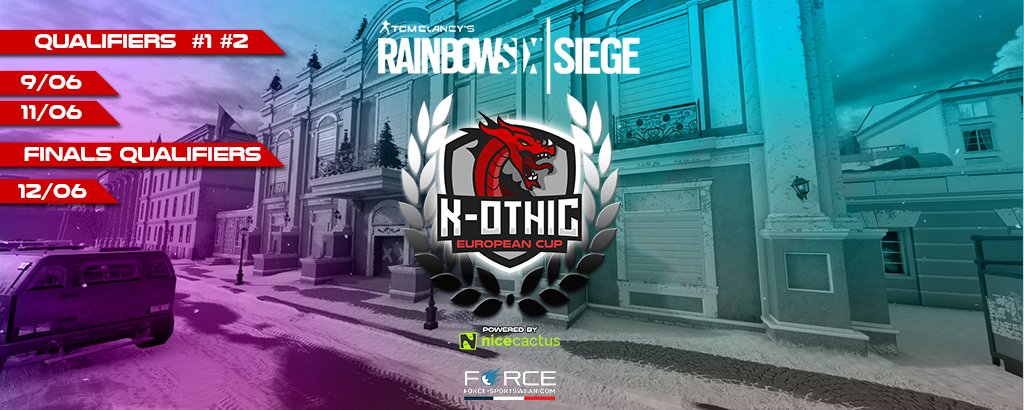 OthicCup's tweet photo. 📢#KEC📢

🕦Le compte à rebours continu pour les inscriptions aux #Qualifier1 et #Qualifiers2 sur #R6S ! 🏆 
  
Qualifier 1 : https://t.co/kSjb21S2Gc…

💵900€ de PRIZE POOL à Gagner sur l'édition #2021
👥32 équipes/Qualifs 

@UbisoftFR @nicecactusFR @SdBR6S @Rainbow6FR https://t.co/zCRASlc7Z6
