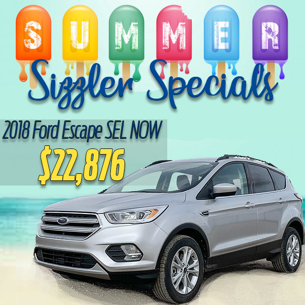 vegford's tweet photo. Check out the Sizzling Summer Specials on our Preowned inventory. Like this 2018 Ford Escape SEL NOW only $22,876! 
See more at; https://t.co/k3WHxcP0pZ https://t.co/RAZqzOge3o