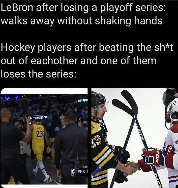 Another reason why the NHL will always be better than the NBA! #SickLeague