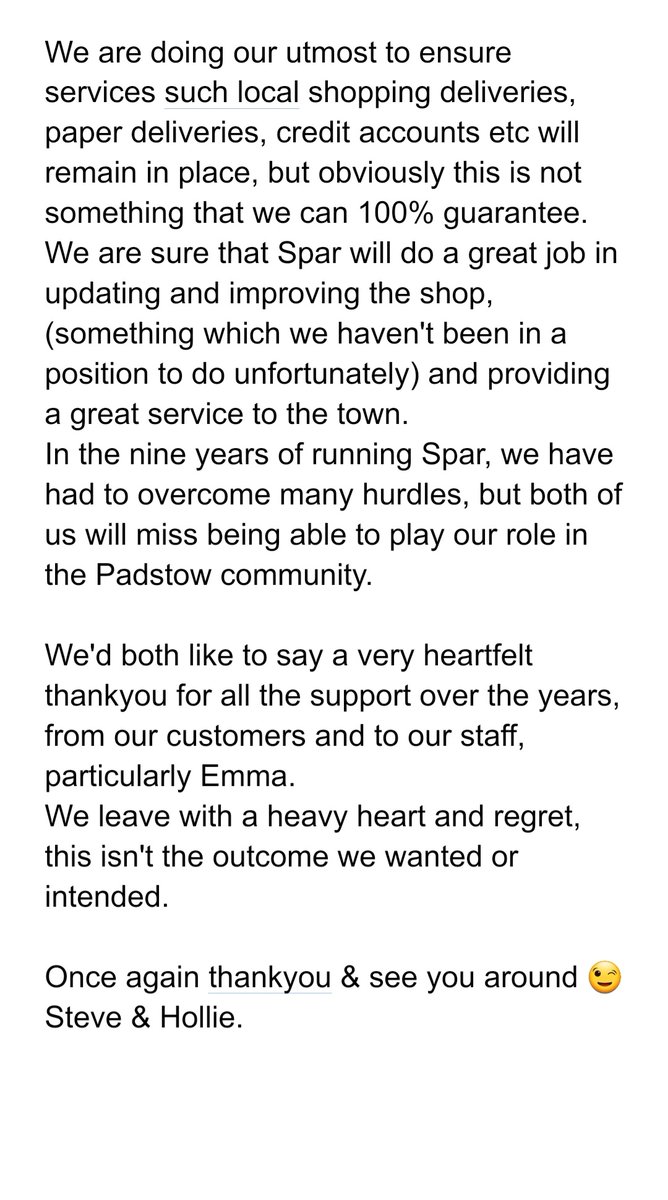 Spar Padstow tweet media