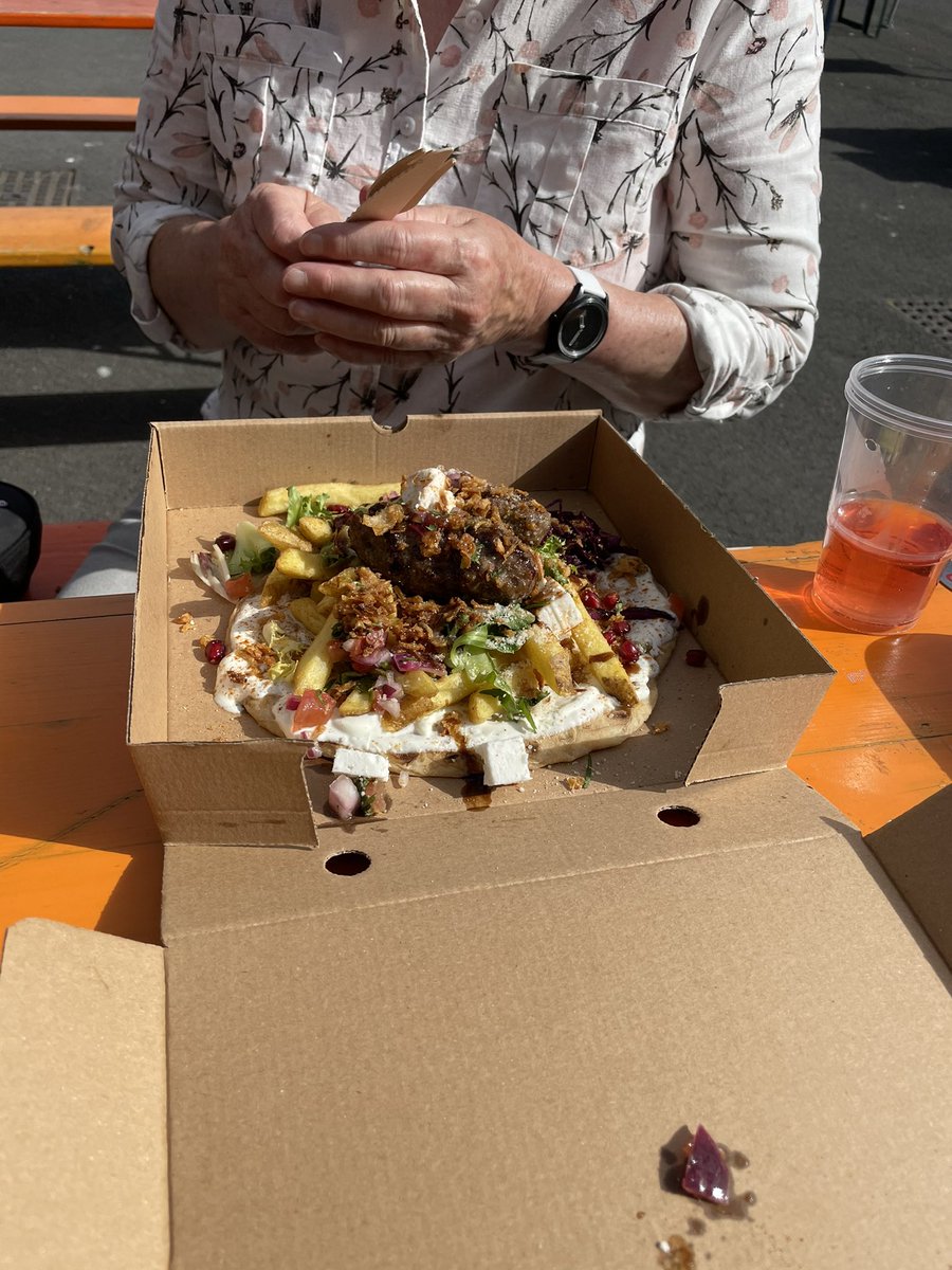 Excellent selection of food from @PoshStreetFood washed down with @PlayBrewCo