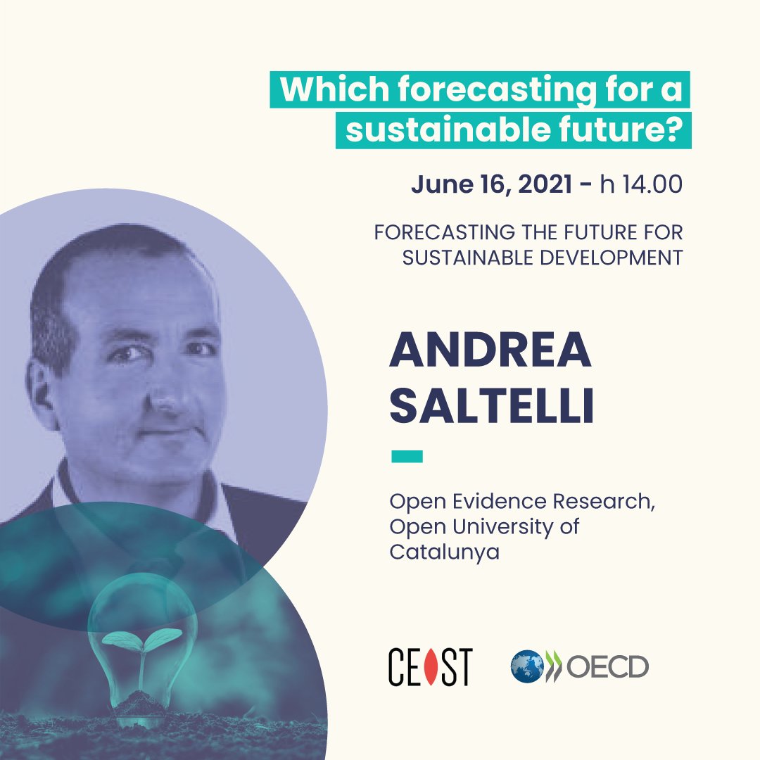CEST_Official's tweet photo. Our conference #Forecasting4Sustainability will start on June 16 with a lecture by @AndreaSaltelli on #ResponsibleModelling; the day will close with a lecture by W. #BrianArthur on Foundations of #ComplexityEconomics. Full program at https://t.co/Ib6cQskBGU
#INETxOECD #CESTEvents https://t.co/7S2Qvu5tpA