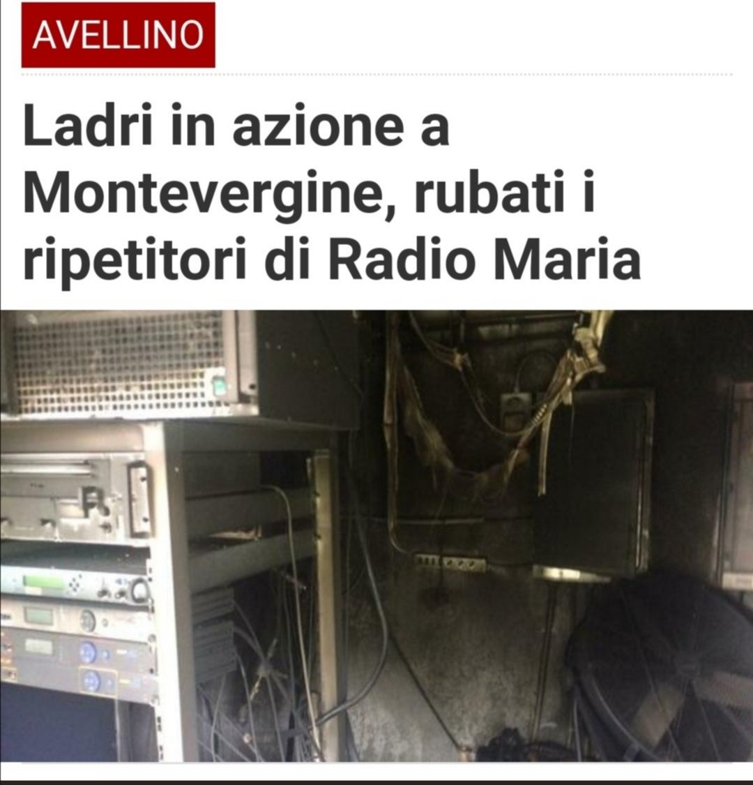 I ladri che violano Montevergine mi fanno ridere. È grave? 😁