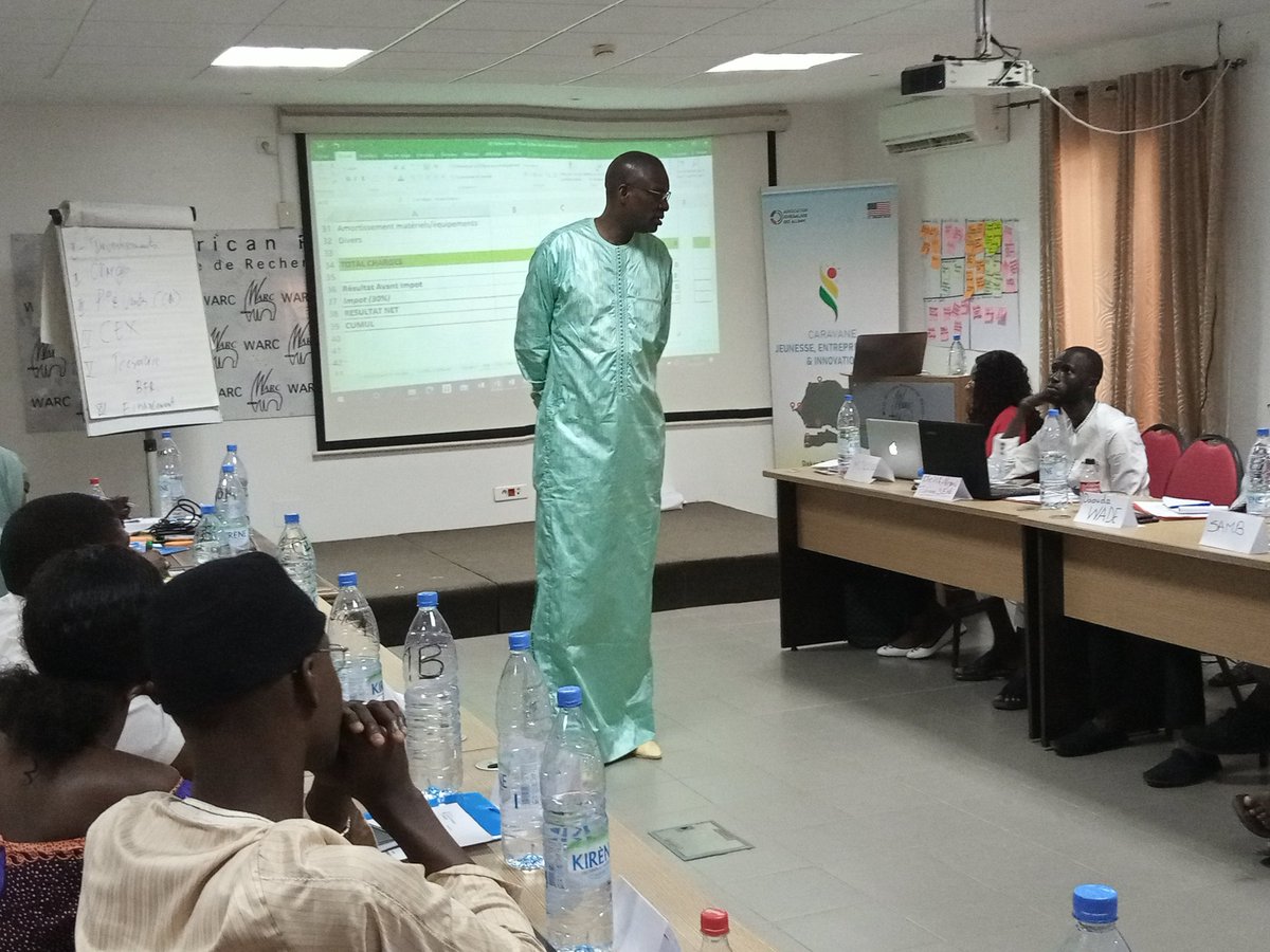 papegahnba's tweet photo. Finance, budgeting and cash flow management  for the project with our Financial Expert Ababacar Seck CEO of Rainbow Firm. Participant have time to go through on the financial part of the project. #CJEIDakar  @ASASENEGAL @usembassydakar https://t.co/VIHZEWru12