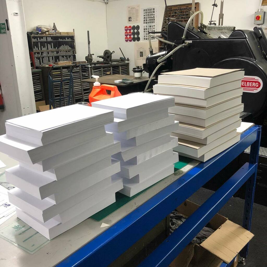 handandeye's tweet photo. Ready for printing on our Heidelberg Platen. Gmund Heidi and Colorplan Pristine White from @gfsmithpapers
•
•
•
•
#postcards #ComplimentsSlips #printingpress #eastlondon #paper #heisenberg #letterpress #letterpressprinting #ink #printworkers #printm… https://t.co/jdp29fuviv https://t.co/j8LlPAVRym