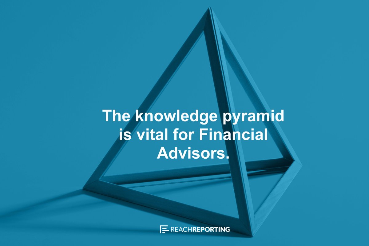 ReachReporting's tweet photo. Are you familiar with the Knowledge Pyramid? As a financial advisor, this concept is vital for bridging the gap of communication with your clients! #reachreporting #accounting #financialreporting #accounting #accountant #CPA #dataanalysis https://t.co/lQzMAi20lP