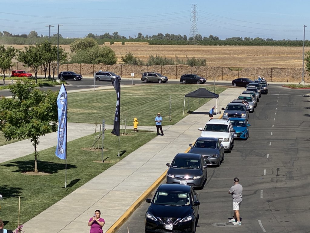 The line is really starting to back up now