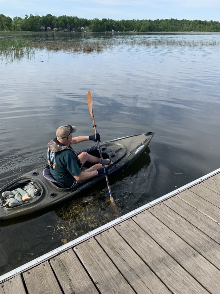 Hank Kolhler, the local legend, launches his 1200 mile paddling trip from the Lief River, MN, to the Gulf of Mexico to raise $$$ for our natural resources. See more <a href="/one4water/">John Voss</a>