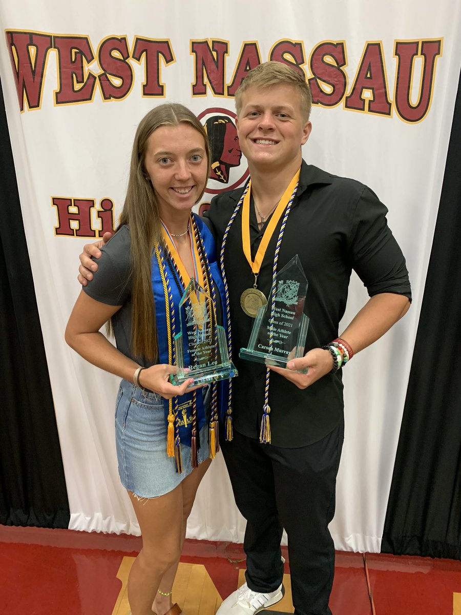 Class of 2021
Male Athlete of the Year - Carson Murray 🏈🏋️
Female Athlete of the Year - Regan Lee 🏐🏀🥎