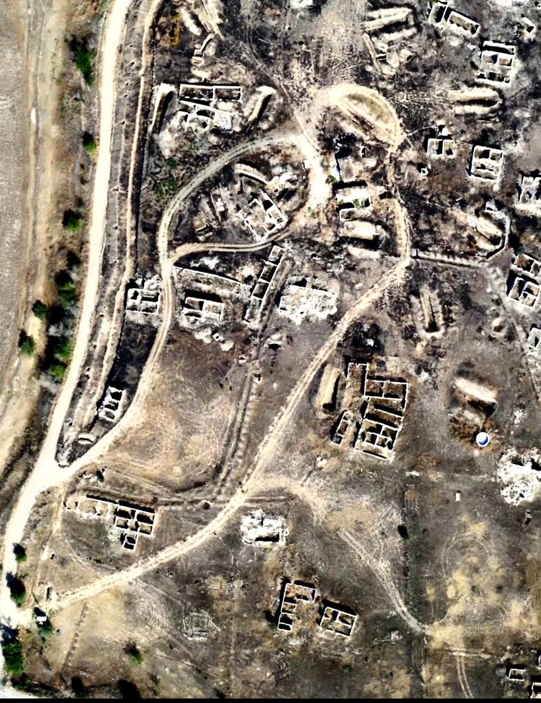 KARABAKH 
Like a mother holding her baby the shape hit me with an emotional shock. After six months photographing Karabakh from the ground to show the real extension of destruction I have started a new project #Karabakhbydrone Stay tuned #karabakh #Azerbaijan