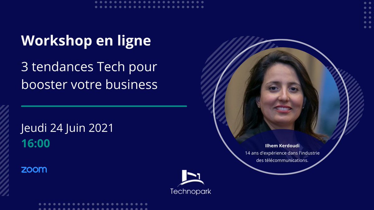 Technopark's tweet photo. Qu’est ce qui est gadget, superflu, important ou clairement outils de changement d’échelle? Le Technopark et #Digited vous invitent à un webinaire "3 tendances Tech pour booster votre business" pour y voir plus clair
📅Jeudi 24 Juin à 16h00 I https://t.co/UYMBOzTceN https://t.co/nRUdsXMiha