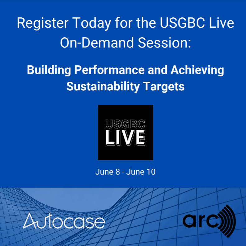 Register here (usgbc.cventevents.com/event/23cc3b89…) for <a href="/USGBC/">USGBC</a> Live on June 8-10. We're presenting in the session 'Building Performance and Achieving Sustainability Targets' with @arcskoru!