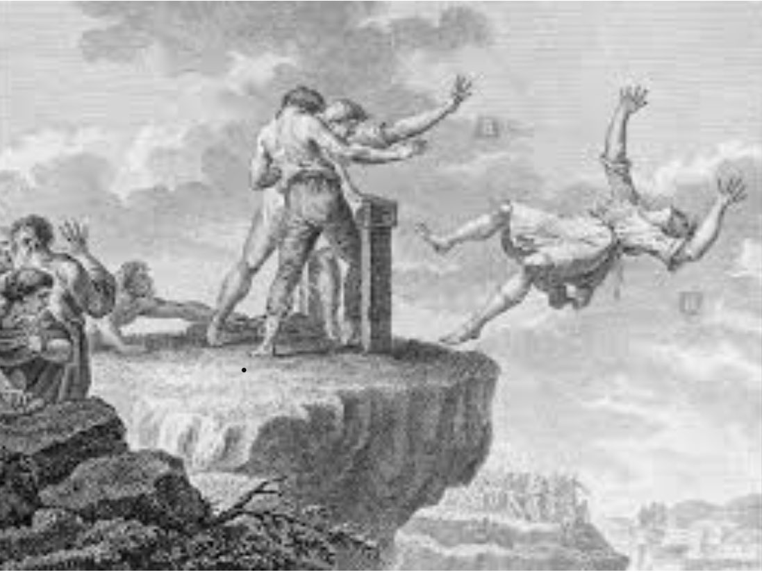 Hayat seçimlerimize göre ilerleyen ince bir çizgidir.Dağın zirvesine tırmanırken yanlış bir adım seni uçuruma sürükler.Romalılar savaştan dönen kahramanları Capitol de ödüllendirip hainleri ise tarpeia kayalığından aşağı atarmış.
Latin atasözü:
Tarpeia kayası Capitole yakındır…