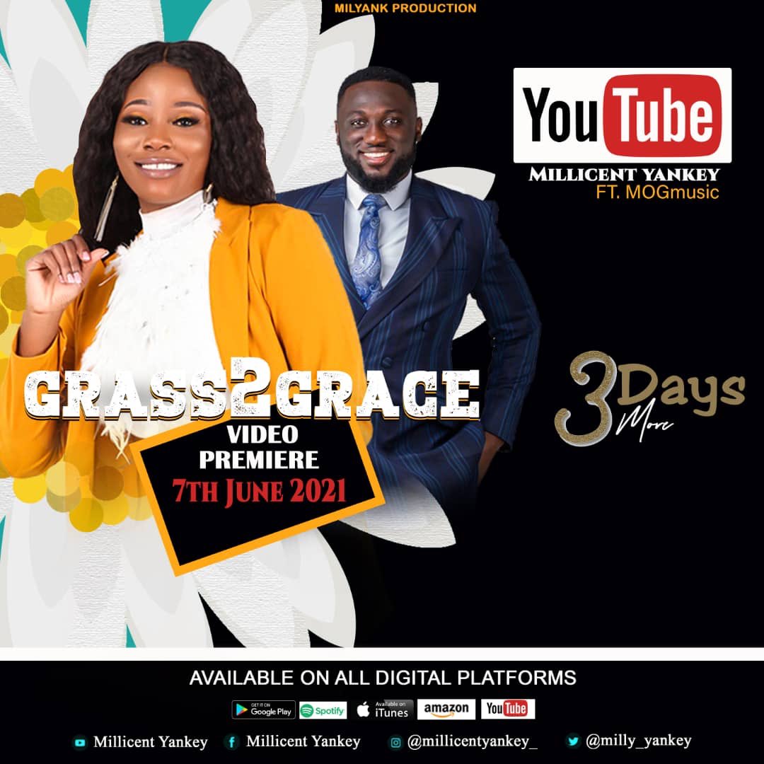 LoisHype's tweet photo. Anticipate @milly_yankey #Grass2Grace video release on Monday 7th June 2021 featuring @MOGmusic_ 

3days more to the premiere. Please Subscribe to her YouTube channel now. 
#MillicentYankey https://t.co/Qg054InkeA