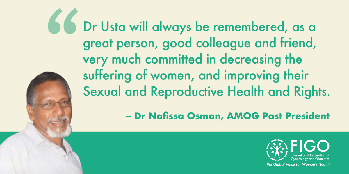 FIGO is saddened to receive news of the death of Dr Momade Bhay Ustá, a consultant OBGYN &amp;  current President of the Associação Moçambicana de Obstetras e Ginecologistas (AMOG).

Our thoughts and condolences go out to his family, friends and colleagues.

ow.ly/2MOk50F3cbX