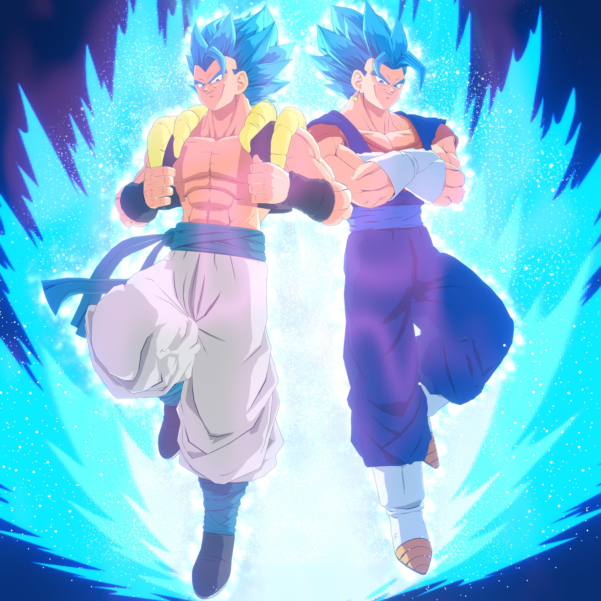 🍎MrTermi988🍏 (closed commissions) on X: And here a great commission from  @Moldybagel1 with Gogeta Blue, Gogeta Ssj4 and Vegetto Blue. Thank you very  much man for commissioning me #DragonBall #DragonBallFighterZ  #DragonBallSuper #Blender #