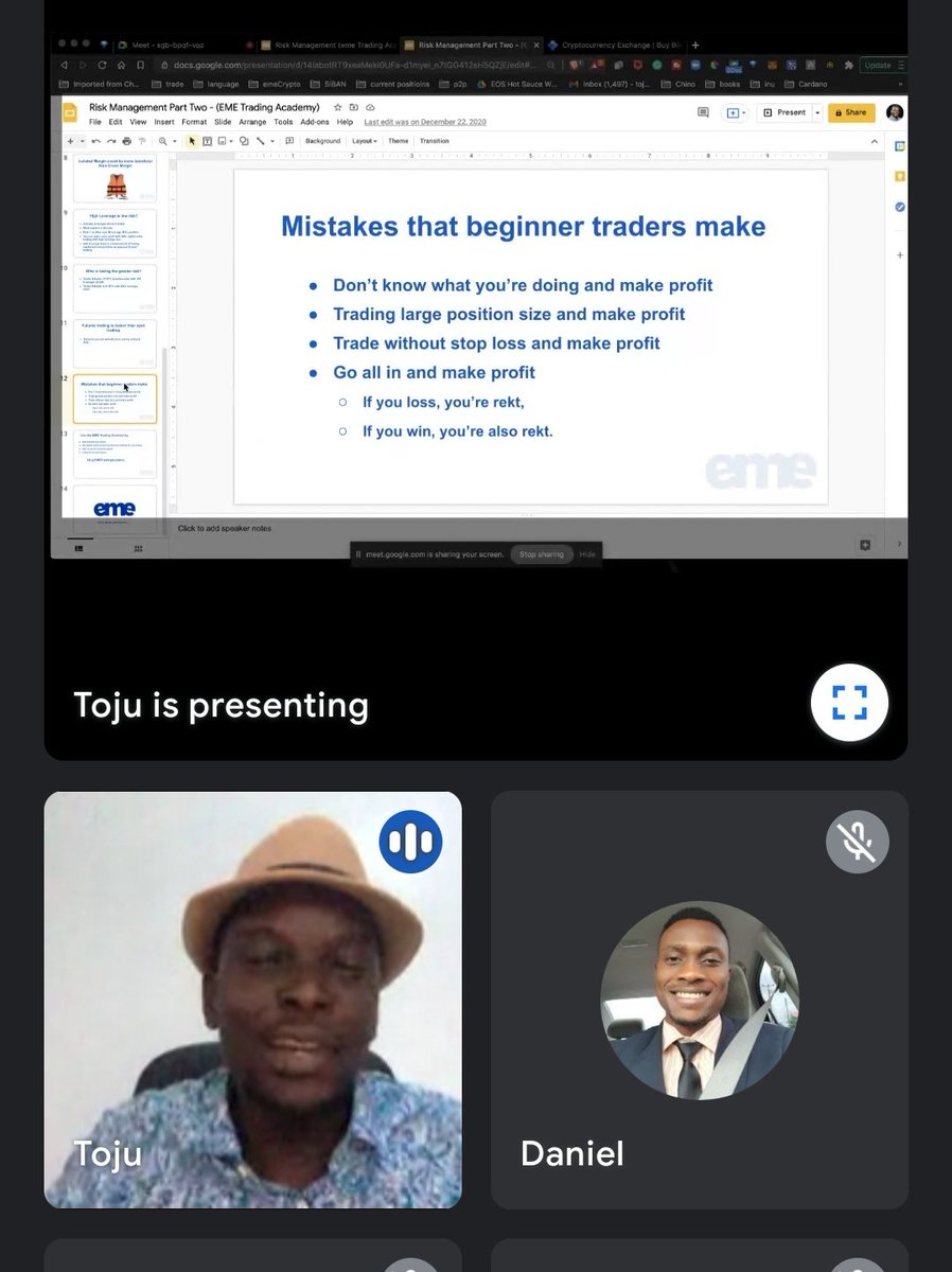 okxafrica's tweet photo. You still haven't joined us? You are missing out on a wealth of knowledge.
Understanding Risk Management in Trading cryptocurrency #OKExAMA with @toju_kaka
Location: Google meetup https://t.co/9aeBfeDYXZ https://t.co/wPBzRXnmoe