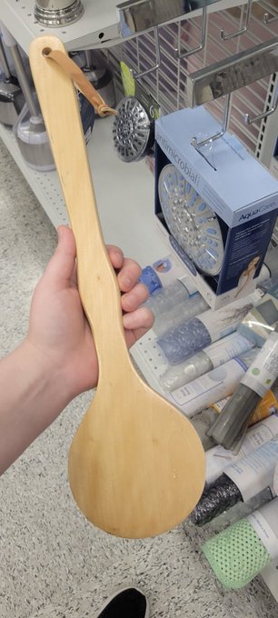 Look at my next art project ya'll. Mmm yes, what ideas came to your brain when you saw this? 🤣  #spanking<a href="/tag/bdsm"class="tags"><span>#bdsm</span></a><a href="/tag/kinky"class="tags"><span>#kinky</span></a><a href="/tag/spanking"class="tags"><span>#spanking</span></a>