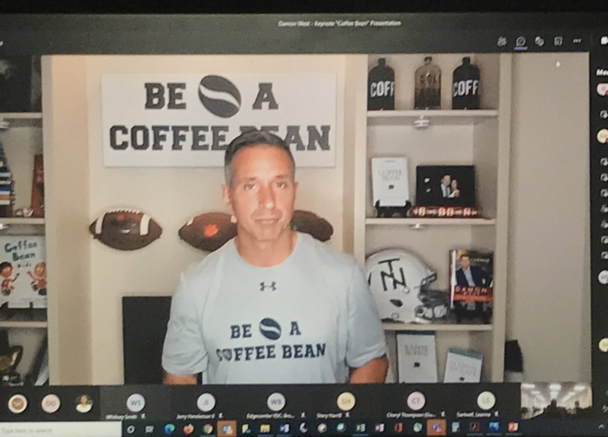 ARJohnsonNC's tweet photo. Thank you @damonwest7 for sharing your message with our educators this morning. Such a powerful message to wrap up a great week of (virtual) collaboration!  #BeACoffeeBean #ChangingLivesImpactingFutures #AltEd #JJED https://t.co/V6KzSp0dB3