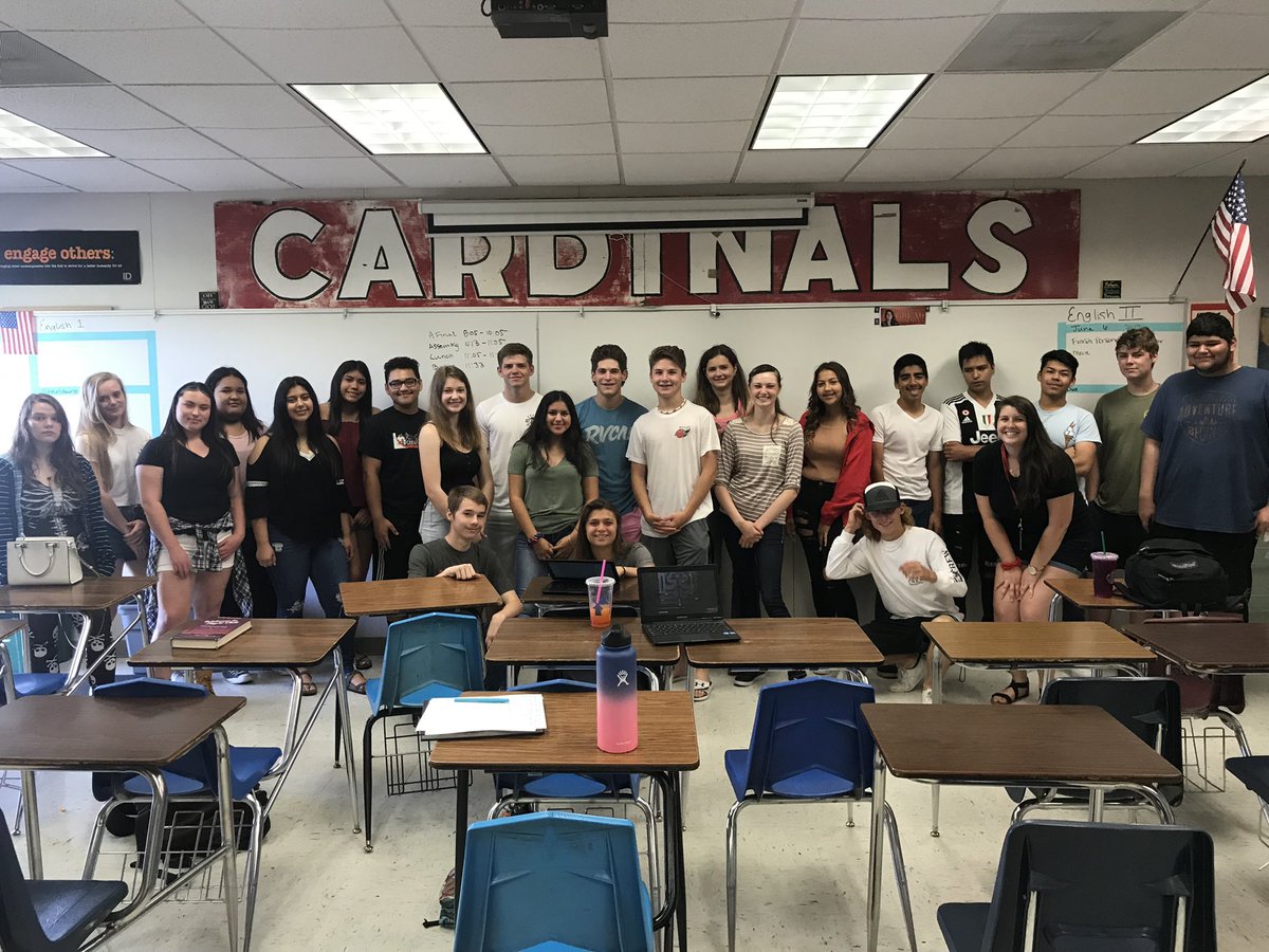 Ms_Casey_Van's tweet photo. Congratulations class of 2021! Here you are as sophomores in English II! I am so proud of you. Good luck! https://t.co/TYdunssMg4