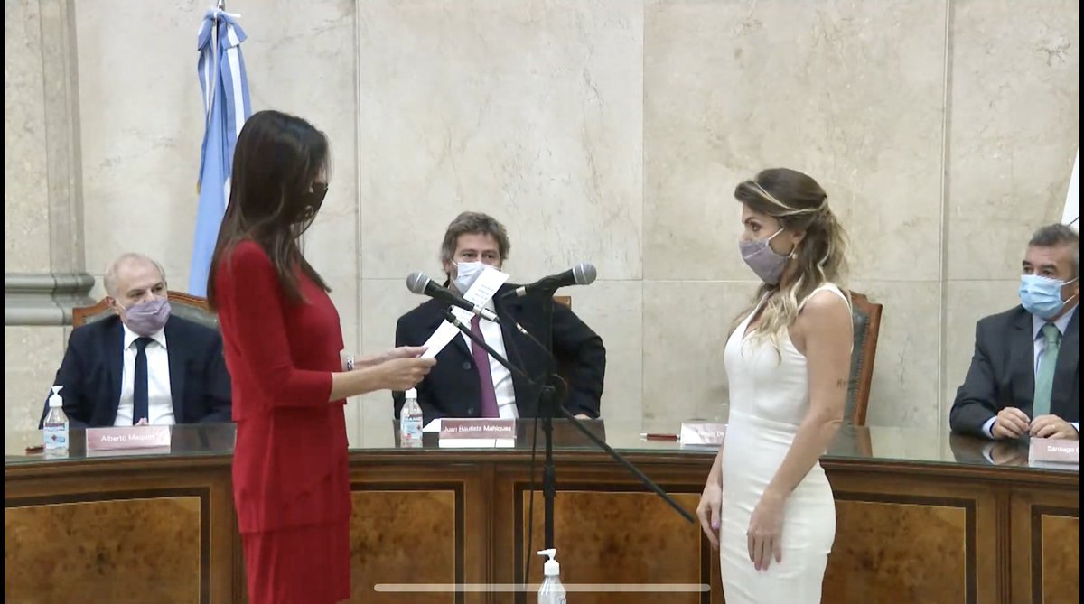 kecoleiva's tweet photo. El presidente Alberto Maques participó de la jura de Karina Andrade, como Jueza de Primera Instancia del fuero PCyF y Julieta Viola Villanueva y Hernán Biglione como Fiscales de Primera Instancia de fuero PCyF de la ciudad https://t.co/2U6Gdx9suJ