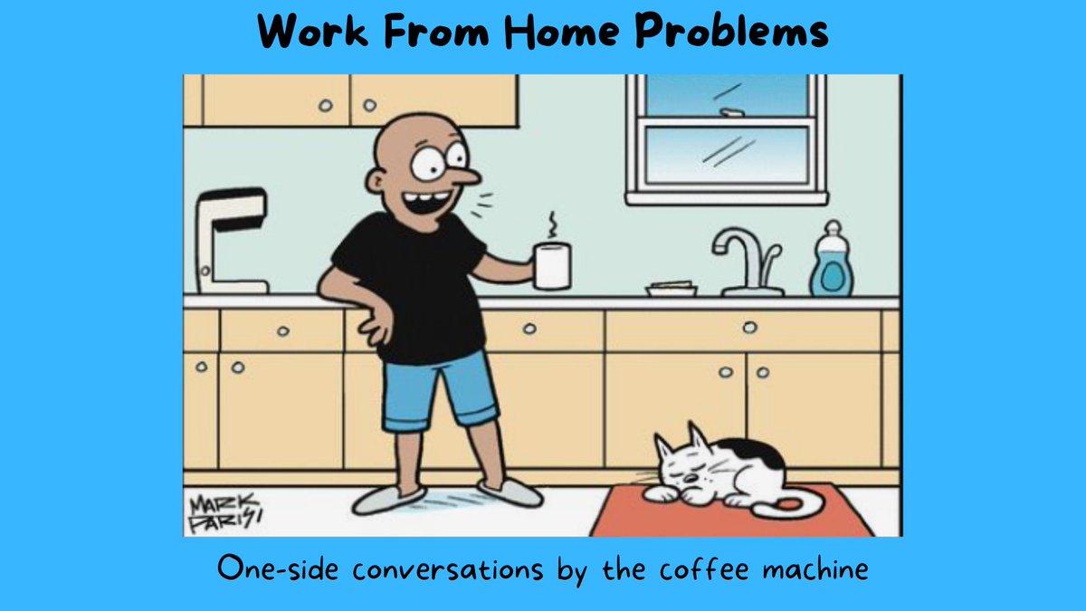 Coffee breaks just aren't the same outside of the office...
How do you stay connected to your co-workers if you're working from home?

#FridayFunny #WFH #WorkFromHome #Coworkers