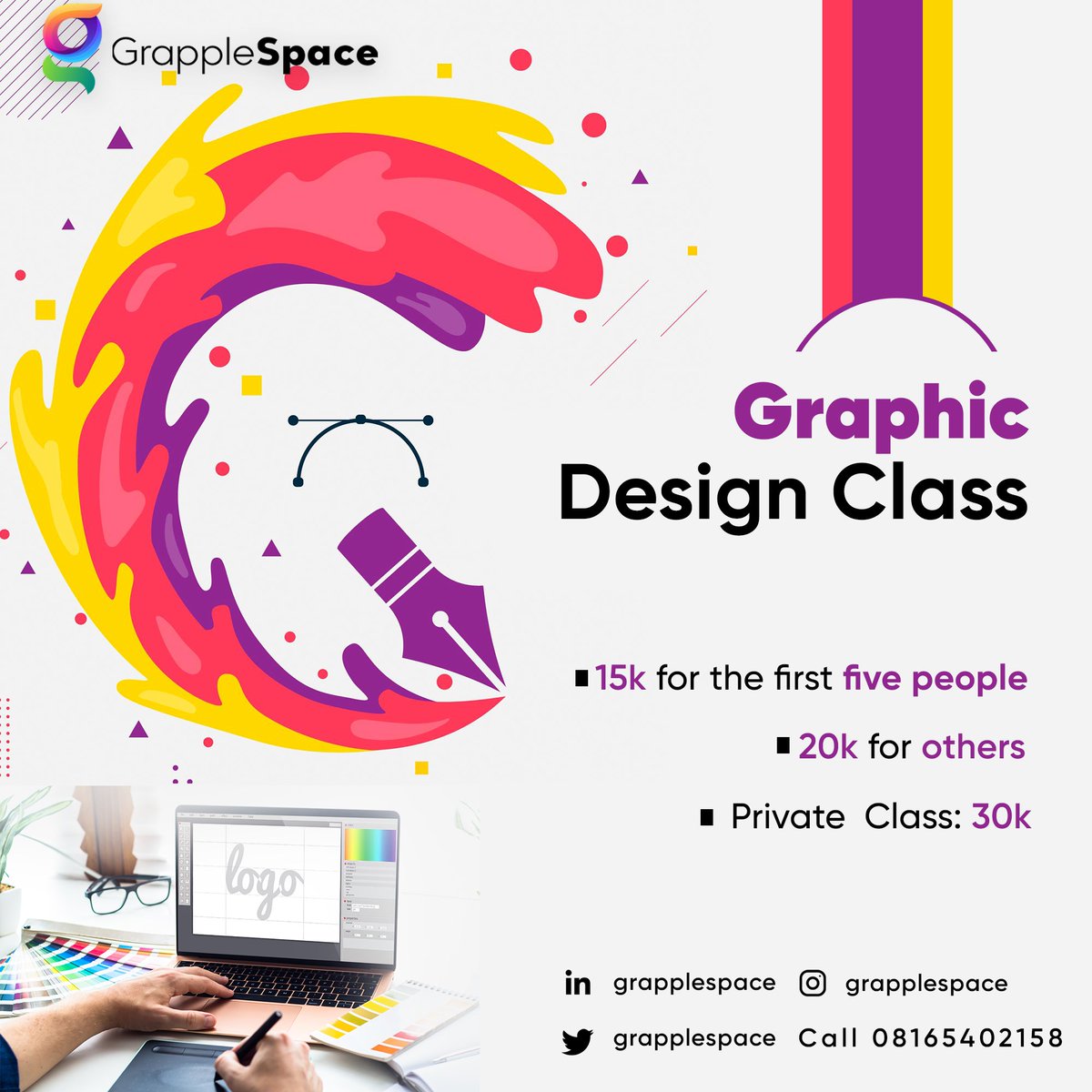 Dimehjih's tweet photo. To Register for Graphic design class:
https://t.co/zY5LFswpWT

Twitter in Nigeria
#grapplespace https://t.co/nBUt1fY0Vy