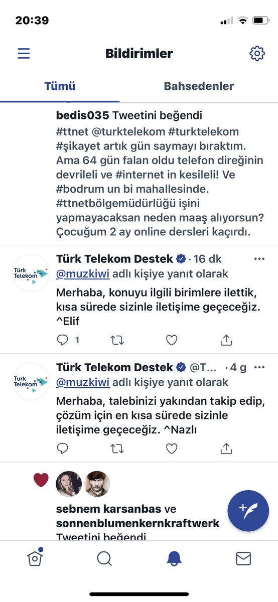muzkiwi's tweet photo. #ttnet @TurkTelekom #ttnetdestek geçmiş tarihlere de bakıp ne kadar iletiştiğinizi farkedin https://t.co/gJOX8kPD3l