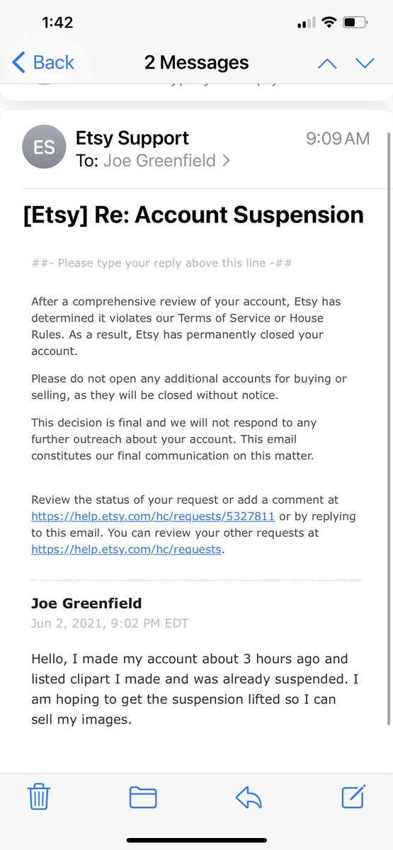 JYGreenfield's tweet photo. @Etsy What on earth did I do?😂😂 https://t.co/4pDfOg67y6